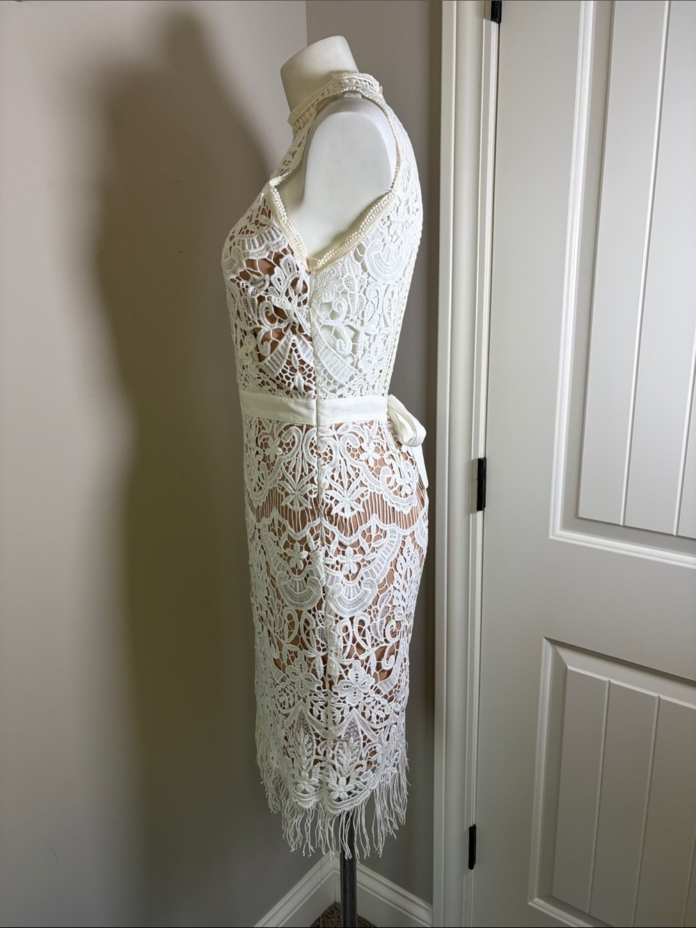 Saylor Marcella Flapper Dress White - Picture 8 of 16